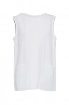 Great Plains Simone Sleeveless Shirt Optic White