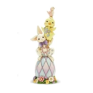 Egg stra Dose of Cute Easter Stacked Pint Sized Figurine