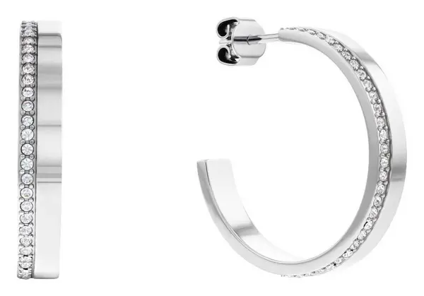 Calvin Klein 35000163 Ladies Stainless Steel Half Hoop Jewellery