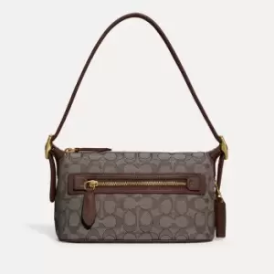 Coach Demi Leather-Trimmed Logo-Jacquard Bag