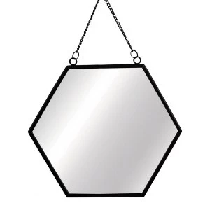 Sass & Belle Monochrome Black Hexagon Mirror