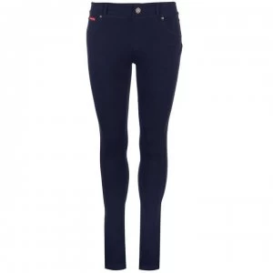 Lee Cooper Solid Jeggings Ladies - Navy