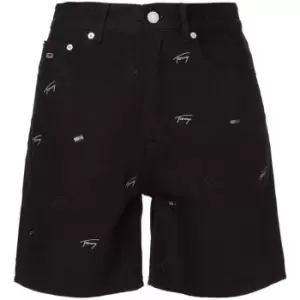 Tommy Jeans Denim Mom Shorts - Black