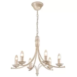 Luca Traditional Chandeliers White, 6x E14