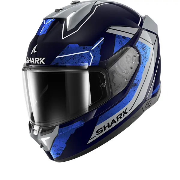 Shark SKWAL i3 Rhad Blue Chrom Silver BUS Full Face Helmet L