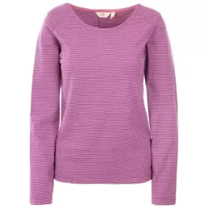 Trespass Womens/Ladies Caribou Casual Top (S) (Wild Purple Stripe)