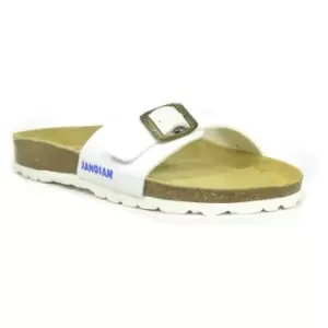 Sanosan Womens/Ladies Malaga Sano Sandals (7 UK) (White/Brown)