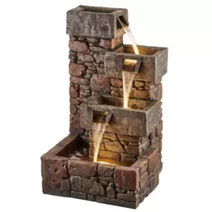 Garden Gear Serenity Cubic Pebble Wall Cascade Water Feature