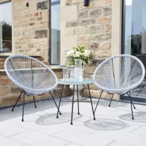 Rio 2 Seater Garden Bistro Set - Grey