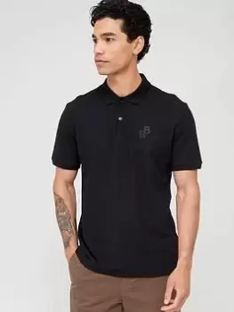 BOSS Parlay 191 Regular Fit Polo Shirt - Black Size M Men