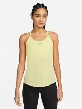 Nike The One Dri-FIT Elastika Tank Top - Yellow, Yellow, Size XS, Women