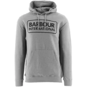 Barbour International Anthracite Marl Pop Over Hoodie