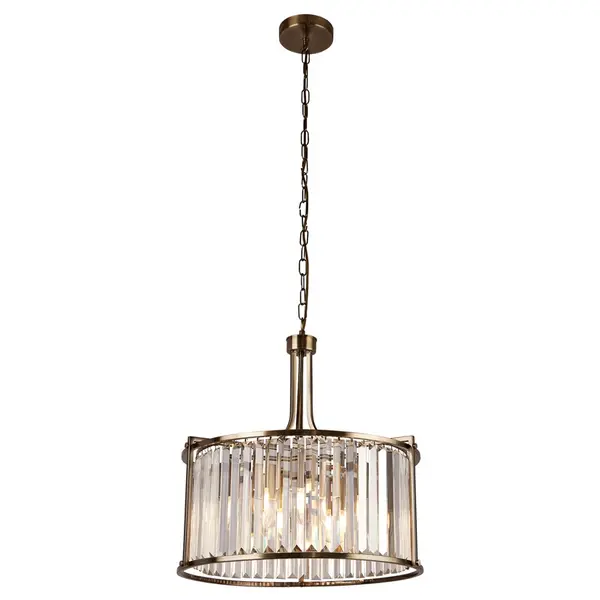 Searchlight Victoria 5 Light Chandelier - Antique Brass