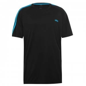 adidas Mens Sereno Training Top - Black/SolBlue