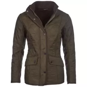 Barbour Womens Cavalry Polarquilt Jacket Dark Olive 14