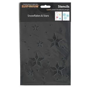 Rust-Oleum Snowflake Paint stencil Pack of 2