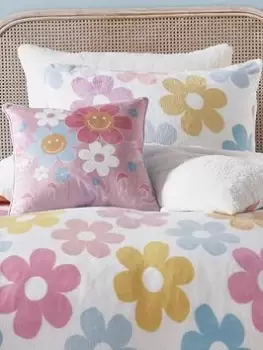 Bedlam Retro Floral Filled Plush Cushion