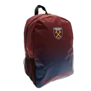 West Ham United FC Fade Design Backpack (One Size) (Claret/Blue)