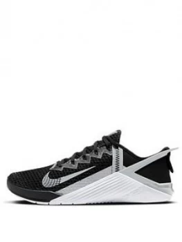 Nike Metcon 6 Flyease, Black/Grey, Size 10, Men