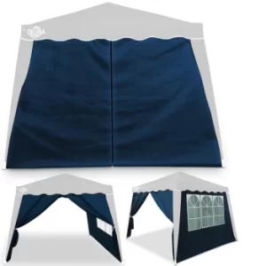 Gazebo Side Panel 2Pcs Set Blue 3x3m