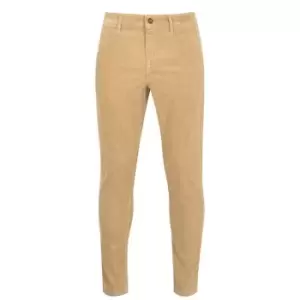 Boss Schino Tapered Cord Trousers - Brown