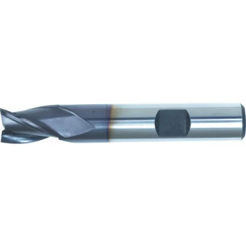 16.00MM HSS-Co 8% 3 Flute Weldon Shank Short Series Slot Drills - TiAlN Coated