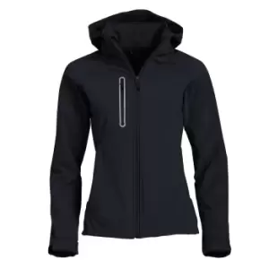 Clique Womens/Ladies Milford Soft Shell Jacket (XL) (Black)