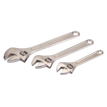 Silverline Adjustable Wrench Set - 150 200 250mm