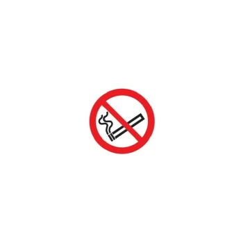 Sitesafe - No Smoking Vinyl Symbol Sign - 100 X 100MM