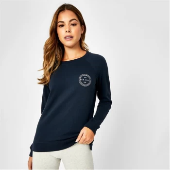 Jack Wills Colby Lightweight Logo Sweatshirt - Navy