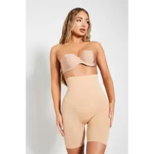 I Saw It First Seamless Smoothing Corset Shapewear Shorts - Brown