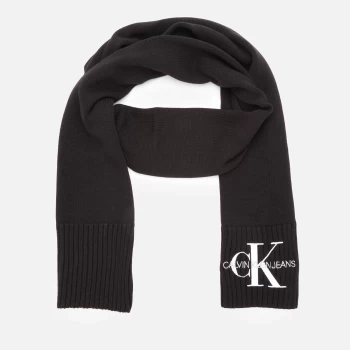 Calvin Klein Jeans Womens Knitted J Basic Women Scarf - Black