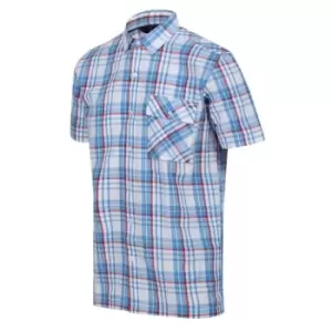 Regatta Deavin Checked Short Sleeve Shirt - LakeBlueChk