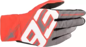 Alpinestars MM93 Aragon dark grey/red/white Motorcycle Gloves, grey-red, Size 2XL, grey-red, Size 2XL