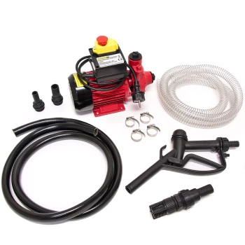 Diesel Pump Oil Suction Pump 40L / Min 370W Incl. Nozzle + Accessories - Monzana