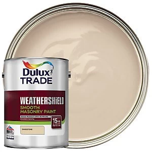 Dulux Trade Weathershield Smooth Masonry Paint - Sandstone 5L