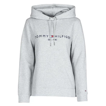 Tommy Hilfiger TH ESS HILFIGER HOODIE LS womens Sweatshirt in Grey - Sizes S,XS