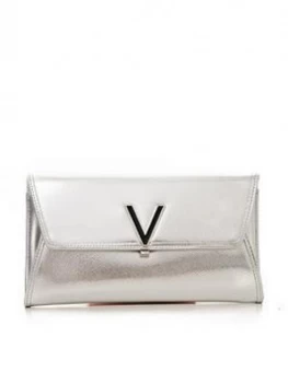 Valentino By Mario Valentino Flash Clutch - Silver