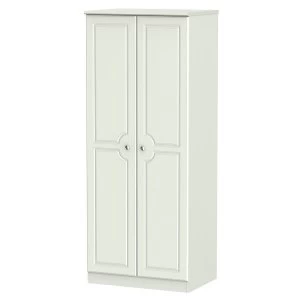 Robert Dyas Montego Ready Assembled 2-Door Wardrobe - Ash Grey