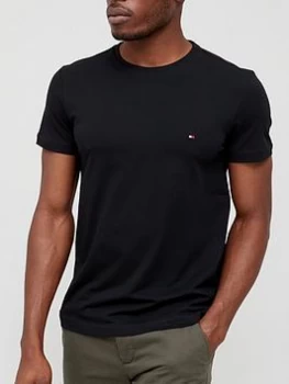 Tommy Hilfiger Core Stretch Slim Fit T-Shirt - Black, Size S, Men