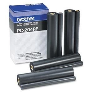 Original Brother PC204RF Fax Thermal Ribbon Refills x4