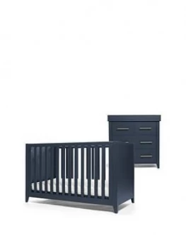 Mamas & Papas Midnight Blue Melfi Cot Bed & Dresser Changer