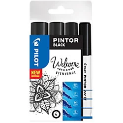 Pintor Paint Marker Extra Fine/Fine/Medium/Broad Black - Pack of 4 3131910537519