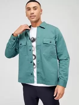 BOSS Lovvo 1 Overshirt - Open Green, Open Green, Size XL, Men