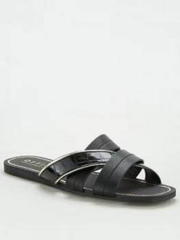 Office Stella Flat Sandal - Black