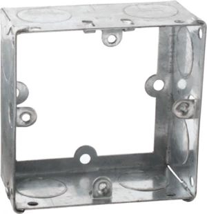 Zexum 1G 35mm Galvanised Extension Back Box