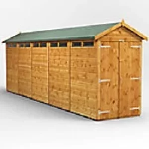 Power Garden Shed 204PASS Golden Brown 20x4