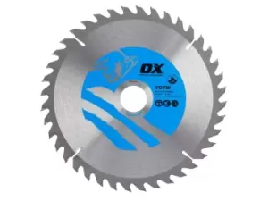 OX Tools OX-TCTW-2163040 OX Wood Cutting Circular Saw Blade 216mm x 30 x 40T ATB