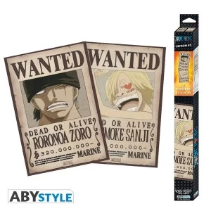 One Piece - Wanted Zoro & Sanji Poster