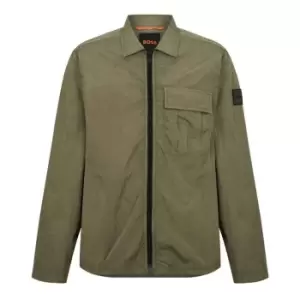 BOSS Zipped Overshirt - Green